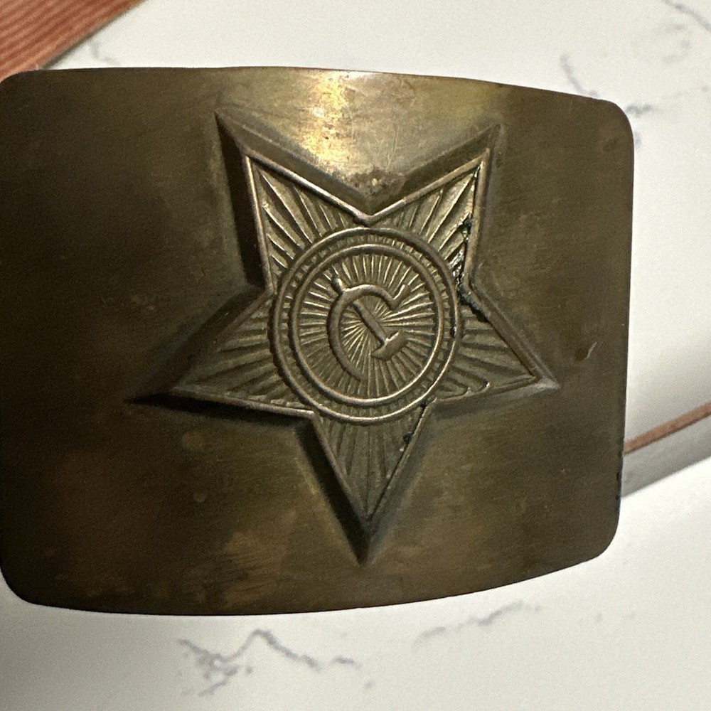 Vintage Soviet Russian Military Field Uniform Surplus Adjustable Belt