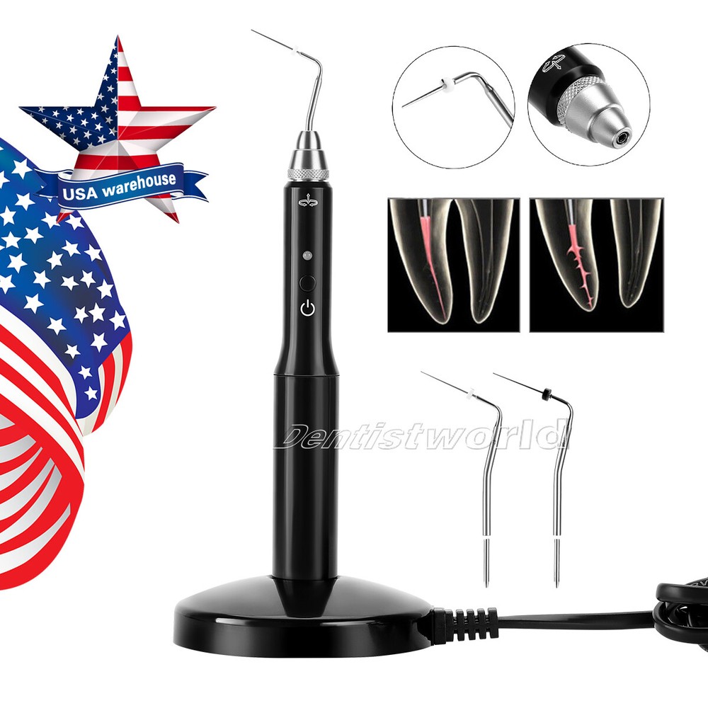 Dental Eododontic Gutta Percha Obturation System Wireless Endo Heated Pen+2 Tips