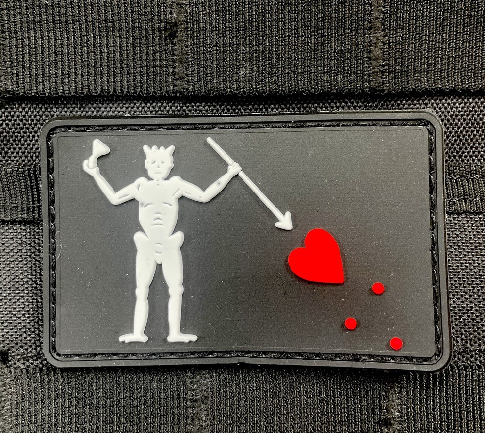 Blackbeard Pirate navy Seal DEVGRU PVC Tactical morale Patch Hook Loop