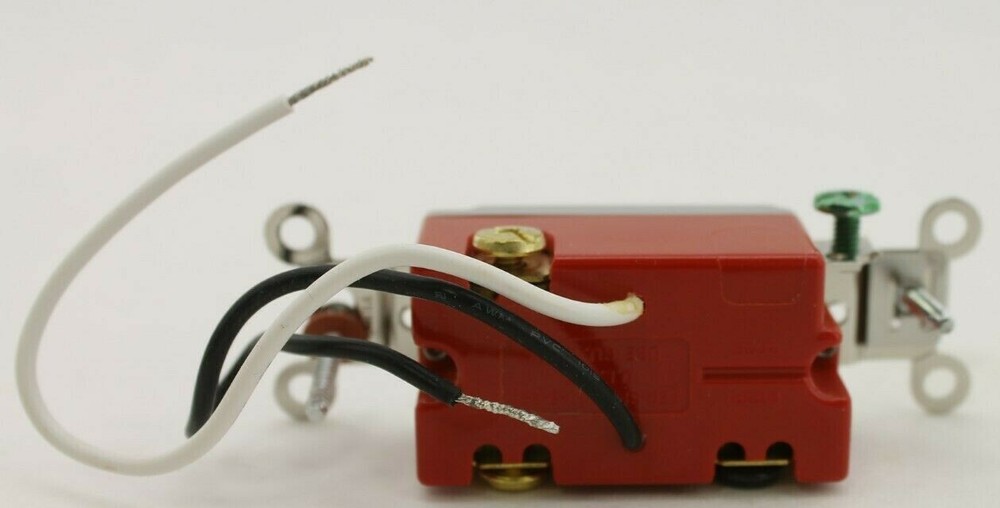 Hubbell HBL1223PLC Clear Pilot Light Toggle Switch (New in Box)