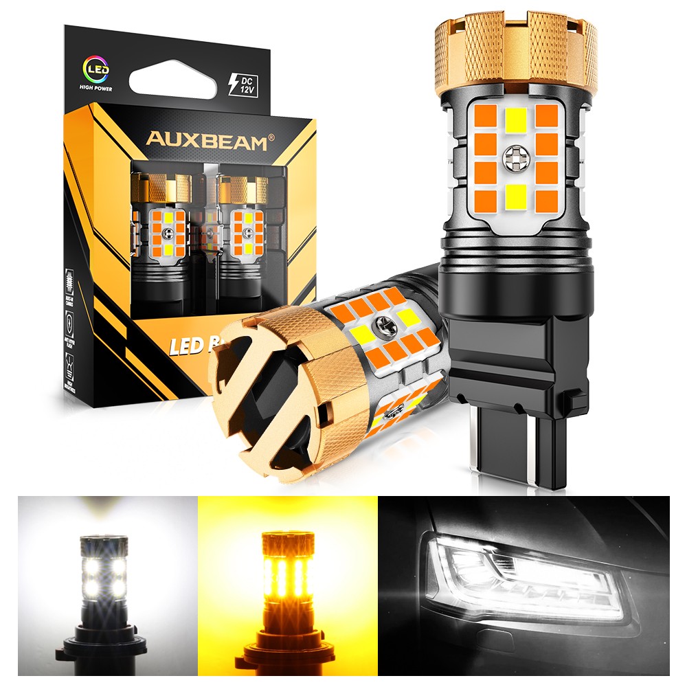 AUXBEAM LED Turn Signal Light Bulbs Amber Red White 3157/7443/1156/1157/T10/T15