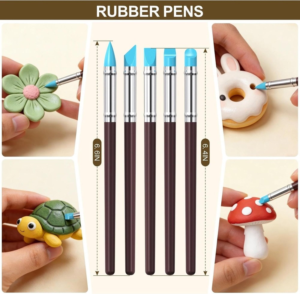 YEYETUO 27Pc Clay Sculpting Tools Kit Pottery Polymer Set