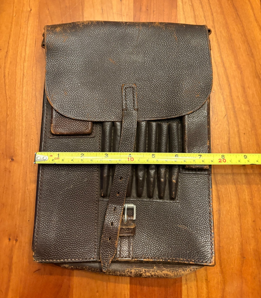 WWII German Leather Map Case Dated 12/39