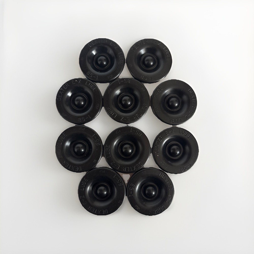 Qty 10 EZ Lube Trailer Utility RV Axle Rubber Grease Plug Hub Fits: Dexter 85-1