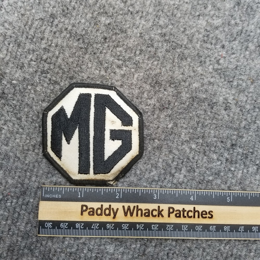 Vintage MG Patch Car Auto F3