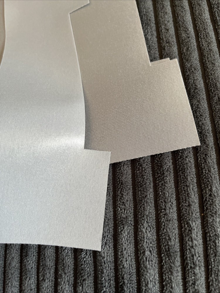 BACKGROUND POLY TWILL NUMBERS FOR JERSEYS 8 Inch Sew On Gray