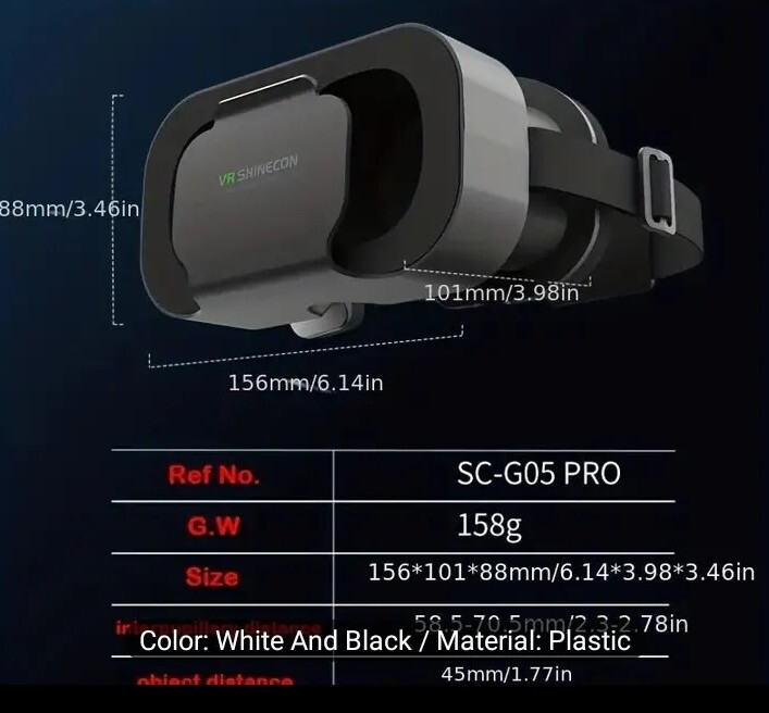 vr shinecon virtual reality glasses