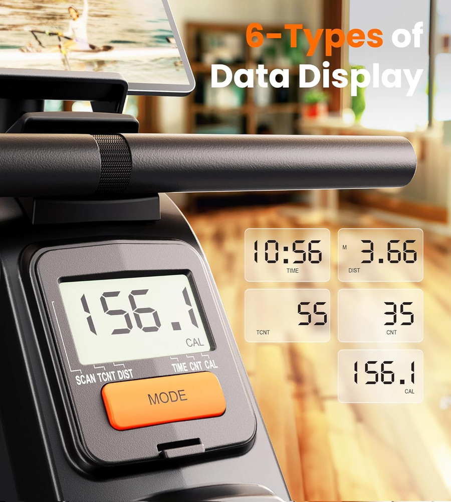 YOSUDA Magnetic/Water Rowing Machine for Home - Rower Machine Use with Bluetooth