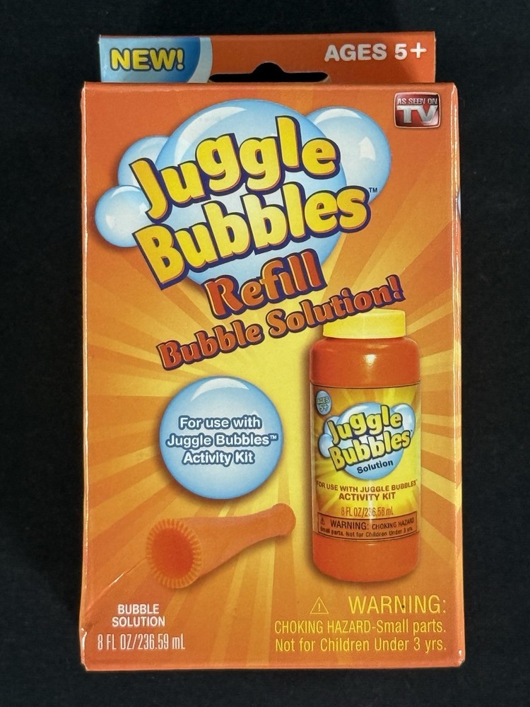 JUGGLE BUBBLES Activity Kit Catch w/ REFILL - KIDS BUBBLES SUMMER + REFILL *NEW