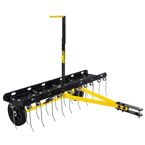 40 Inch Tow Behind Dethatcher, Pull Behind Lawn Dethatcher with 20 40-inch