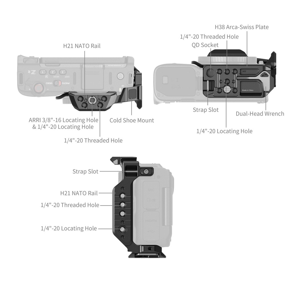 SmallRig Half Cage for Nikon ZR 5905