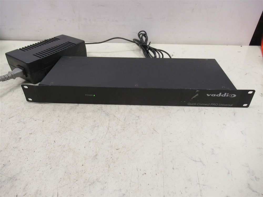 Cat-5 Camera Interface Control Vaddio Quick Connect PRO Universal Rack Mount