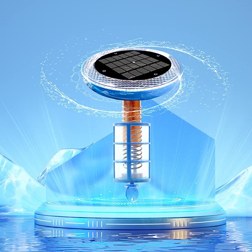 EaazPool Solar Ionizer Powered Natural Pool Clear Purifier