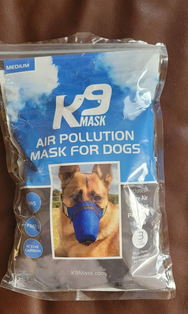 Cozy Quick Muzzle Four Flags Size M Blue K-9 Mask Dog