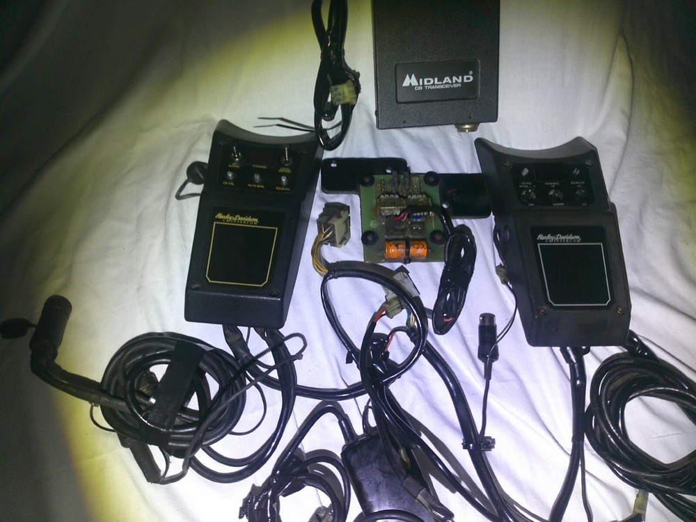 OE Harley Davidson CB Intercom Midland CB Transceiver tank mounted