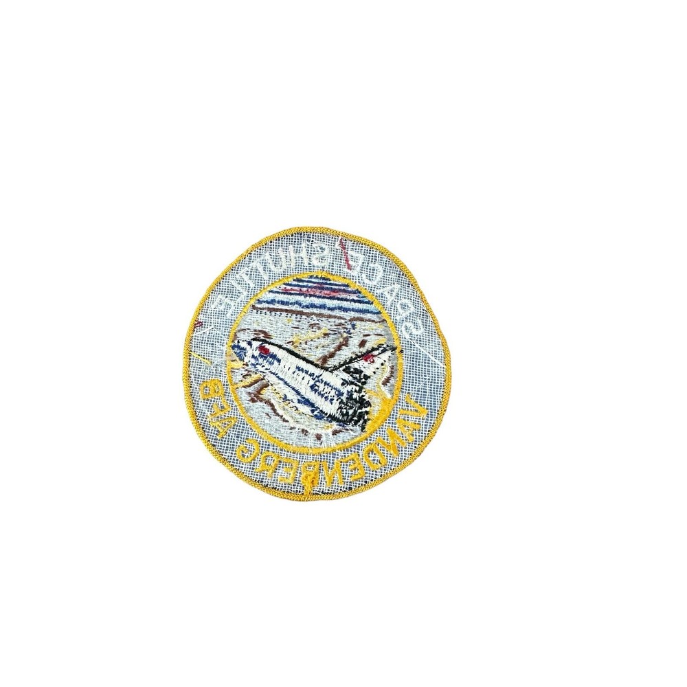 Vintage Vandenberg AFB Embroidered Space Shuttle 4" Patch VTG