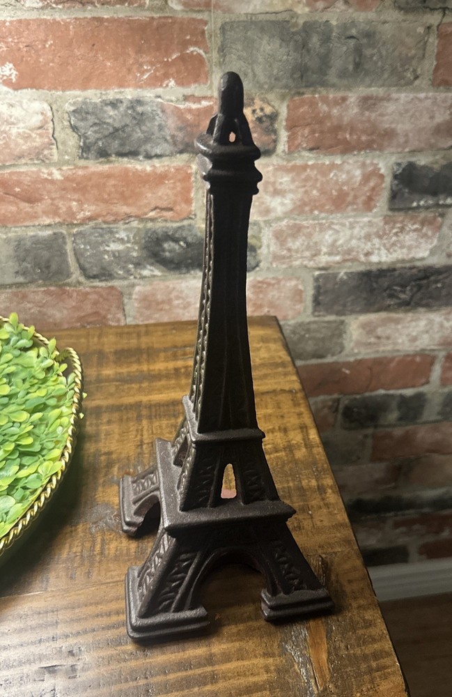 Cast Iron Eiffel Tower Bookend Only One- 13 Inch