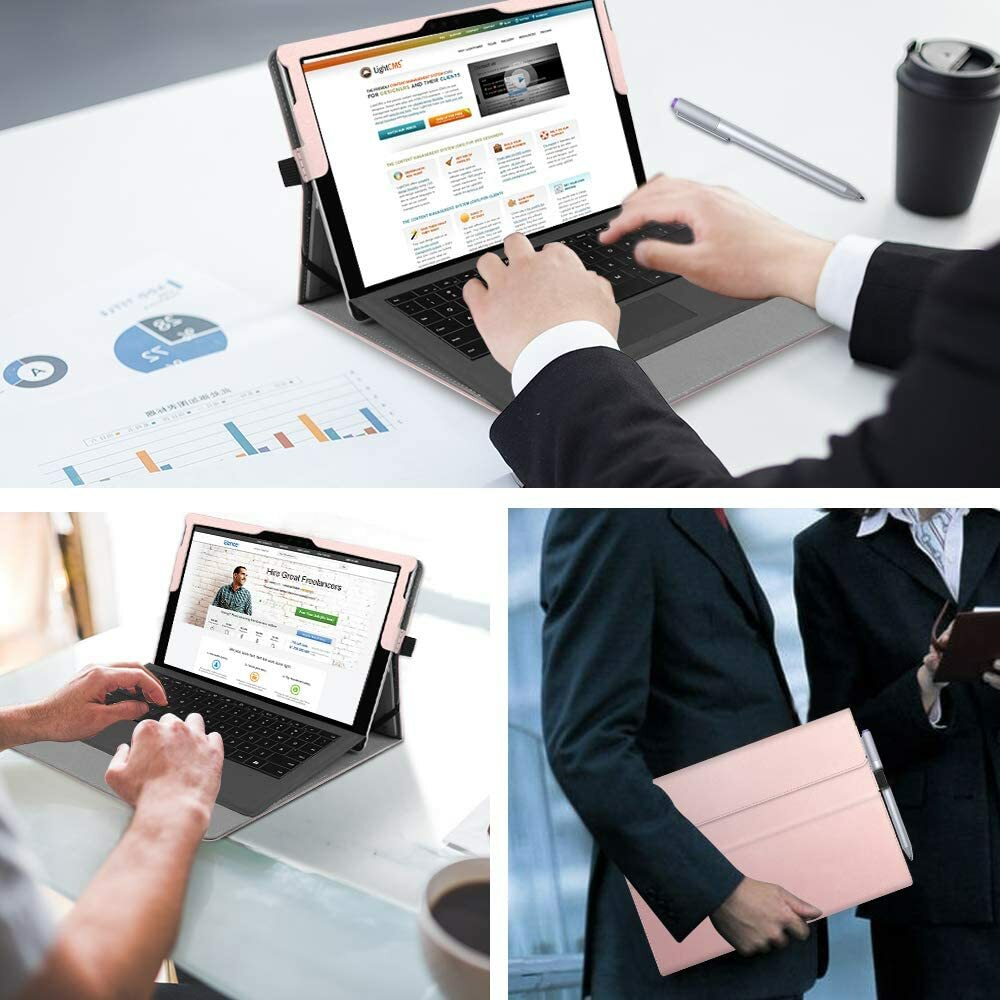 Case for Microsoft Surface Pro 7 Plus/Pro 7 6 5 4 3 12.3'' Multiple Angle Cover