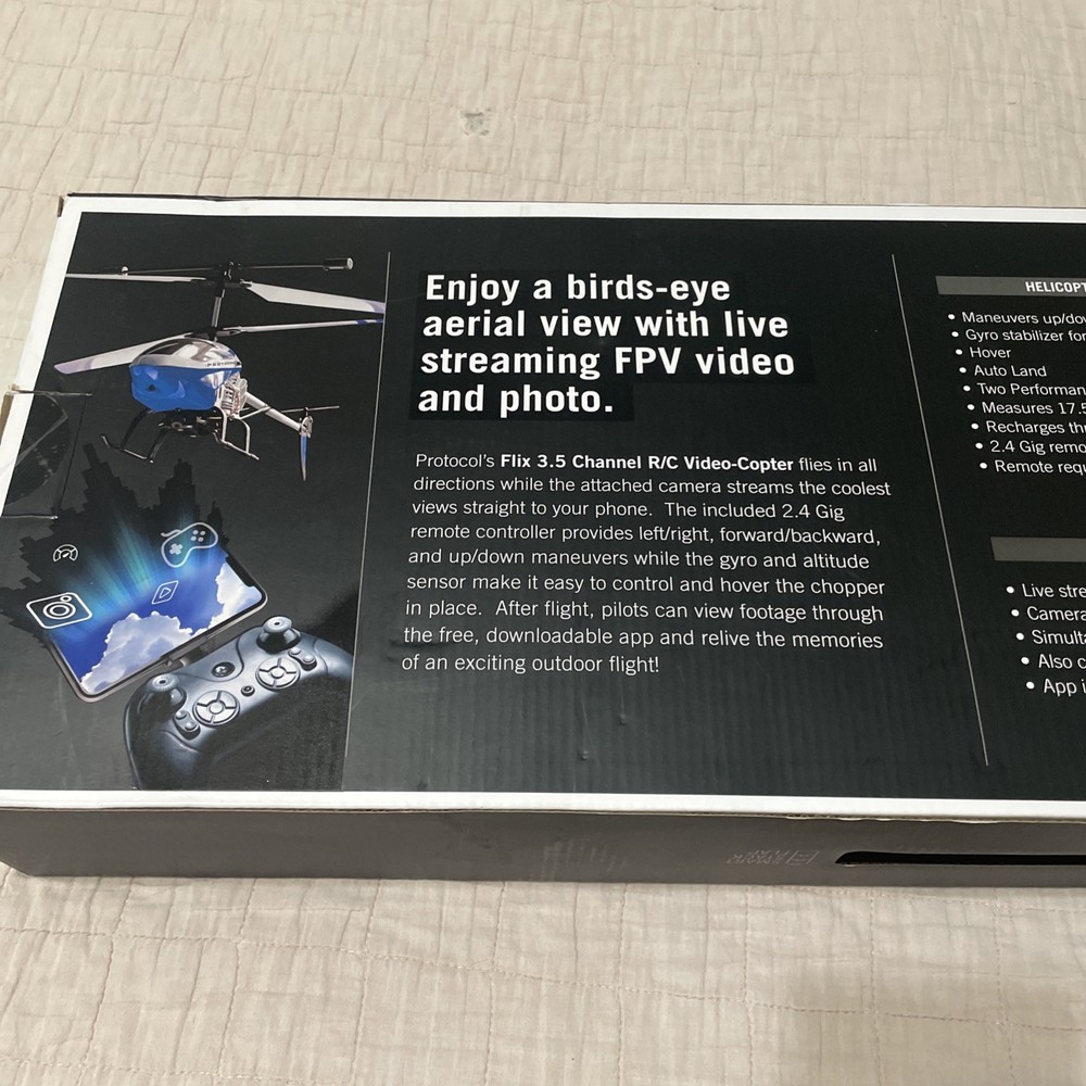 Protocol Flix 3.5 Channel Remote Control Video-Copter NWT Unopened