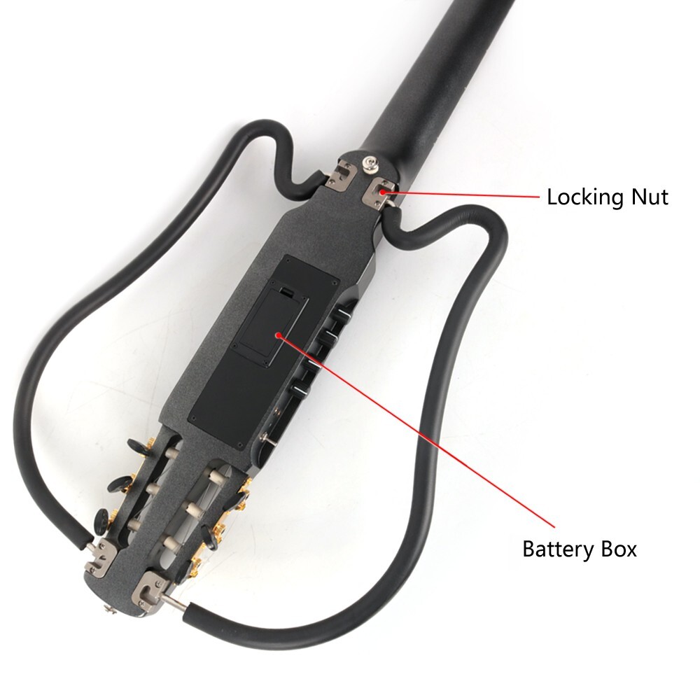 electric classical guitar silent nylon string headless built in effect portable