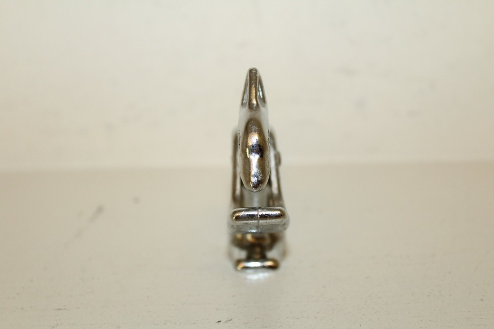 VTG Squirrel Nut Cracker Cast Metal Figural Silver Tone