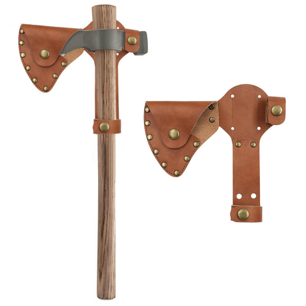 Durable Leather Axe Sheath Cover Tool Protect Covers Head Cover for Woodworking