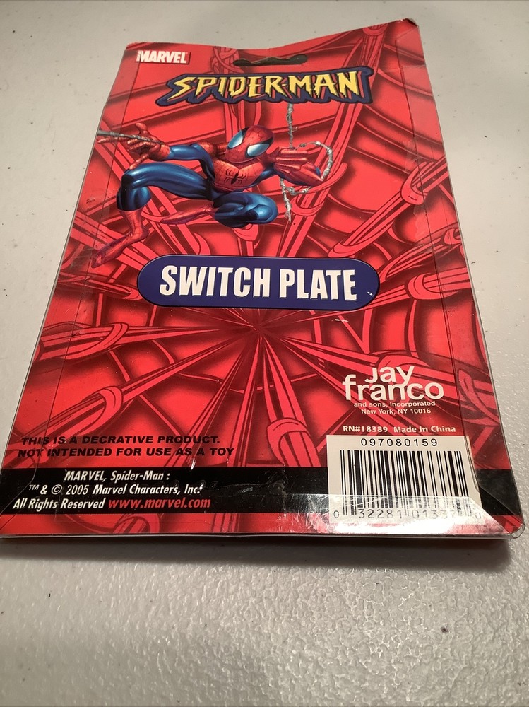 Spider-Man Switch Plate Marvel 2005 Wall Climber