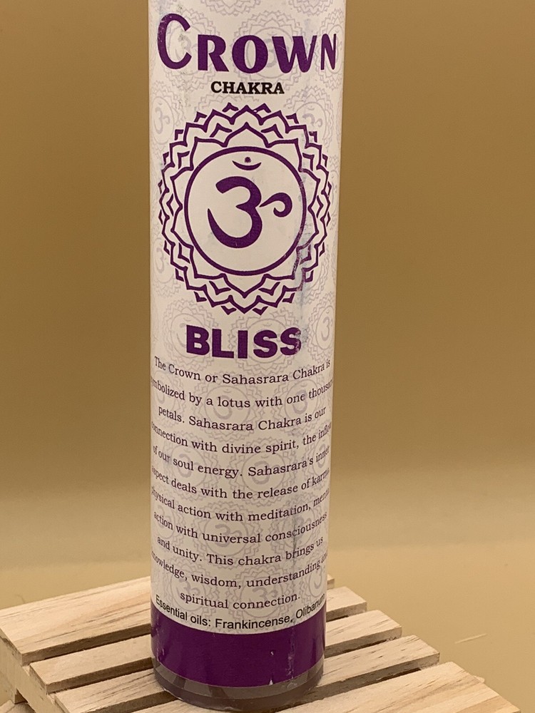Crown Chakra Bliss 7” Meditation Pillar Candle