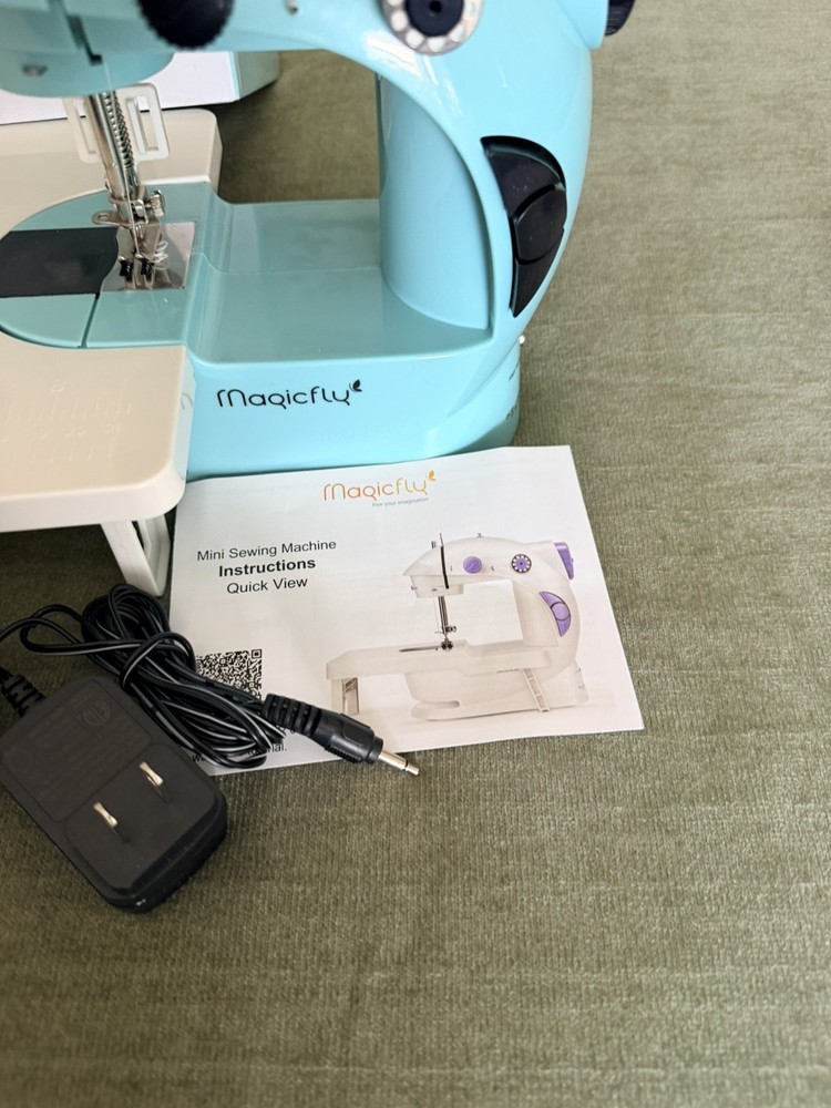 Magic fly Mini Sewing Machine with Extension Table & Sewing Kit for Beginners