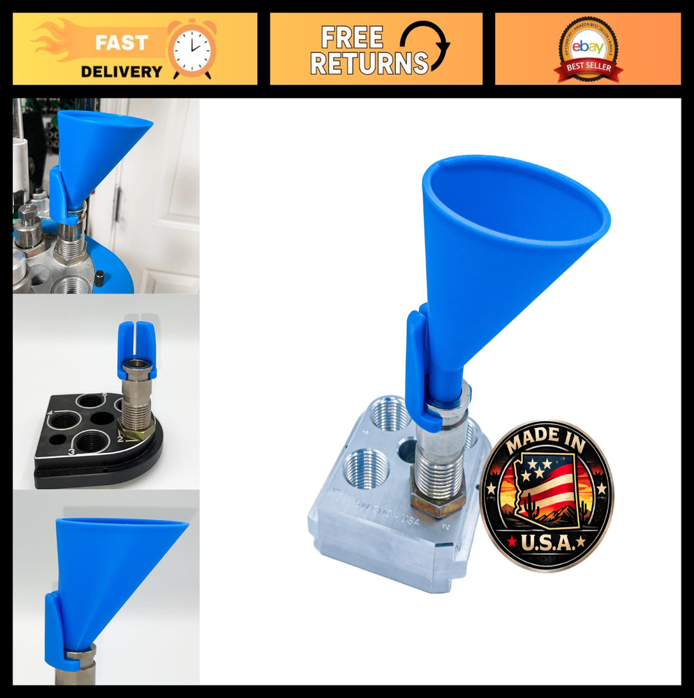 Manual Powder Funnel for Reloading Machines - Perfect for Precision Reloading