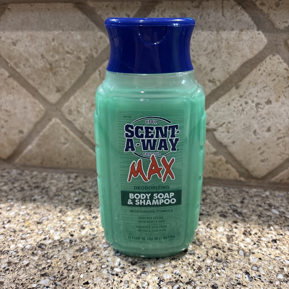 Hunter Specialties Scent-A-Way Max Deodorizing Body Soap & Shampoo 12oz