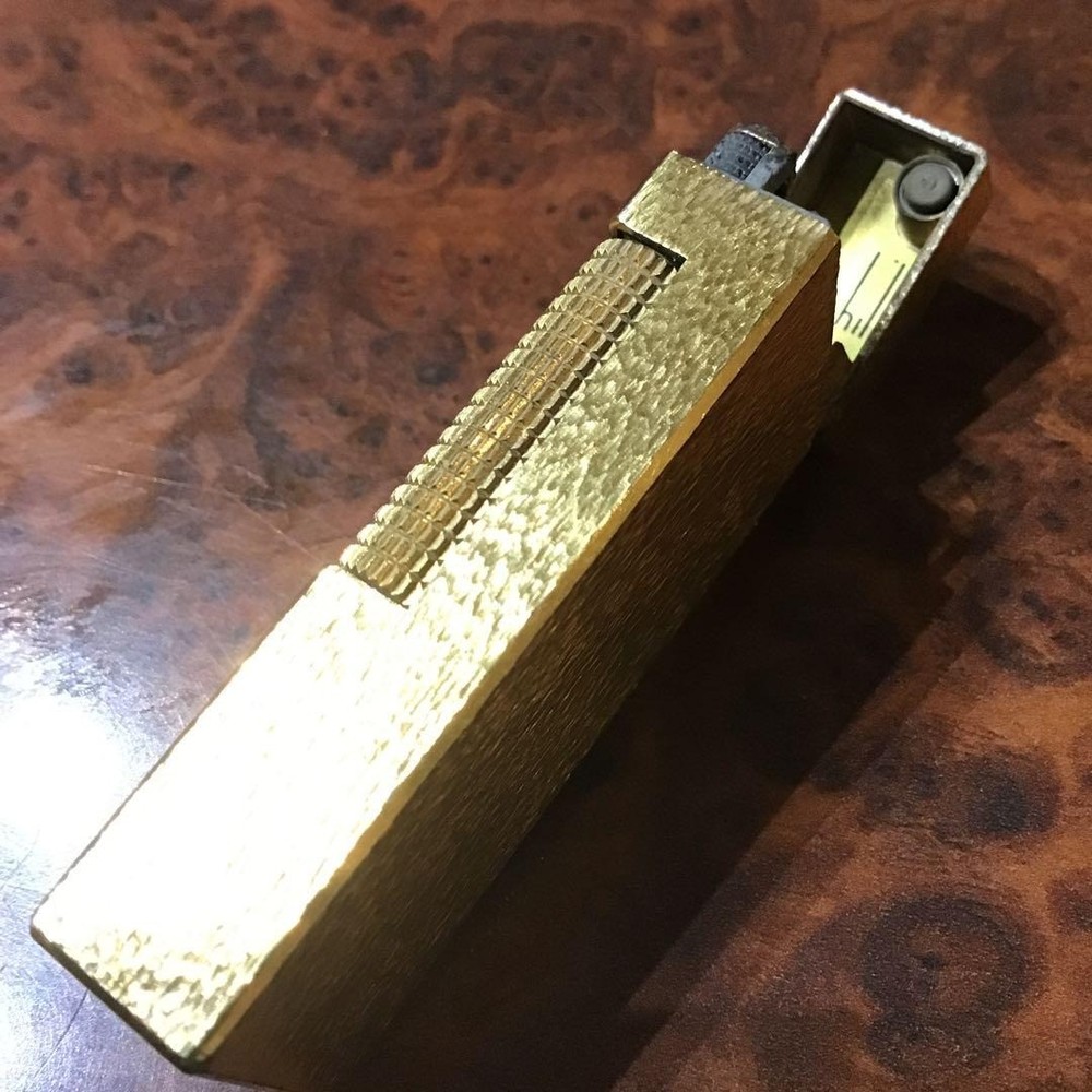 Overhauled Dunhill Rollagas lighter gold without box