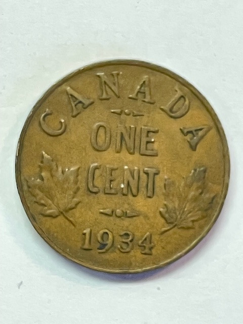 1934 Canadian Penny