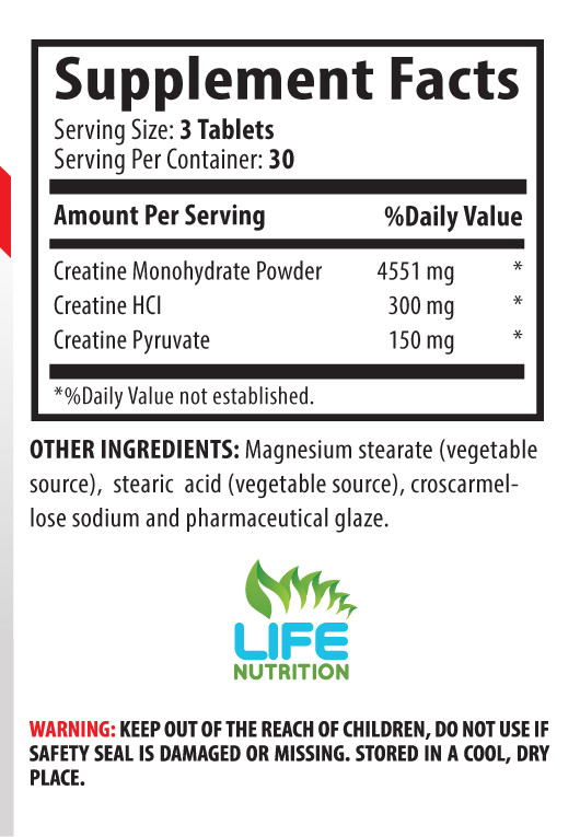 provides energy for workouts - CREATINE TRI-PHASE 5000mg 3B - cognitive function