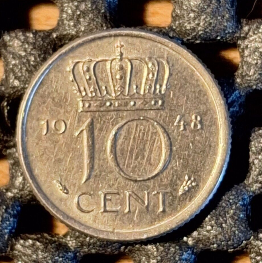 PAYS-BAS NEDERLAND 10 CENTS 1948