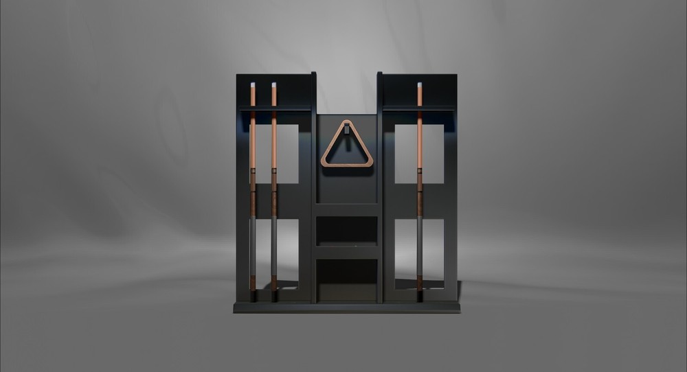 Pool table, complete with accessories, 1:5 scale, File STL OBJ for 3D Printer