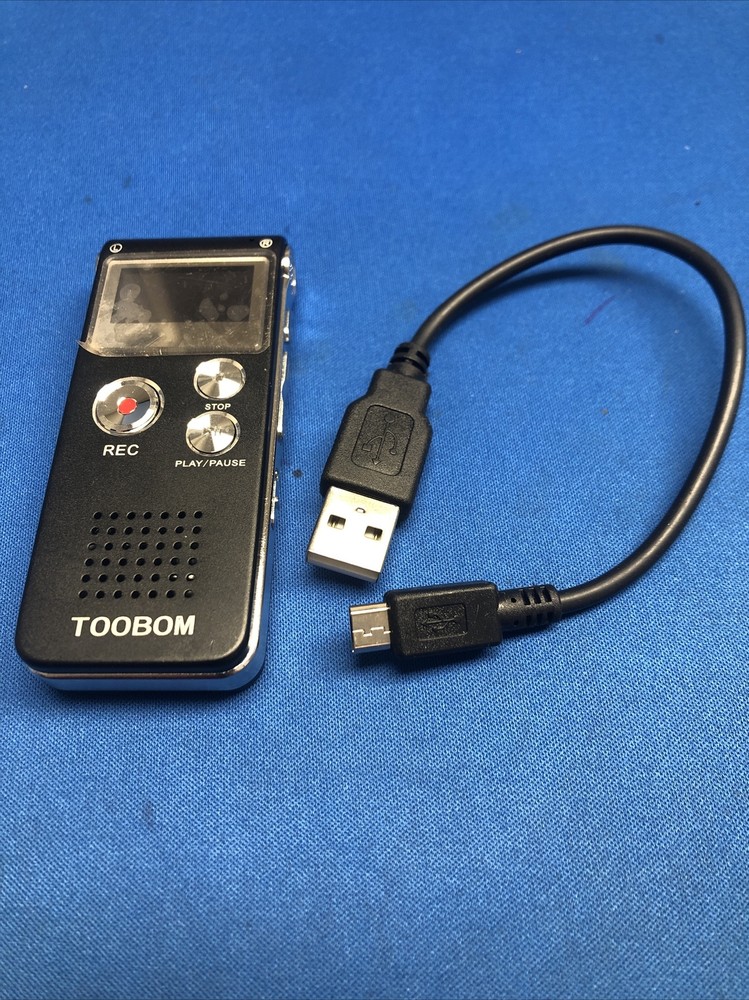 TOOBOM Multifunctional Rechargeable 8gb Digital Audio Voice Recorder