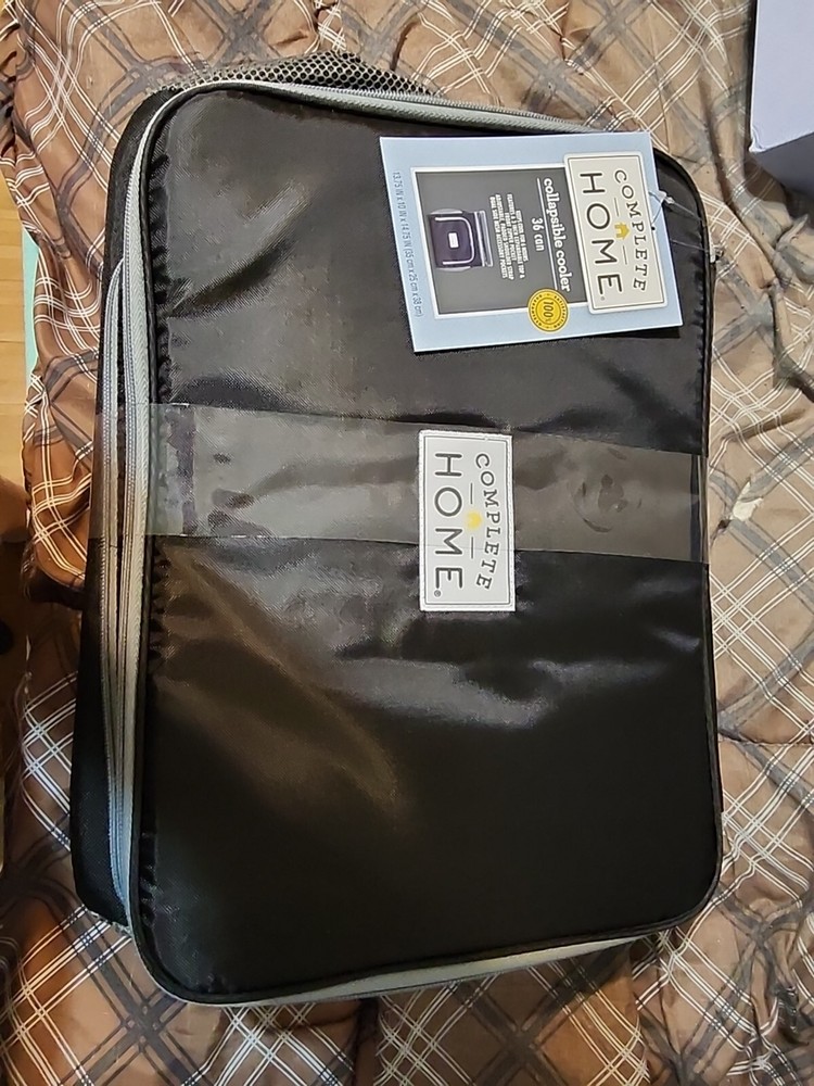 Complete Home Collapsible Cooler 36 Can Black New.