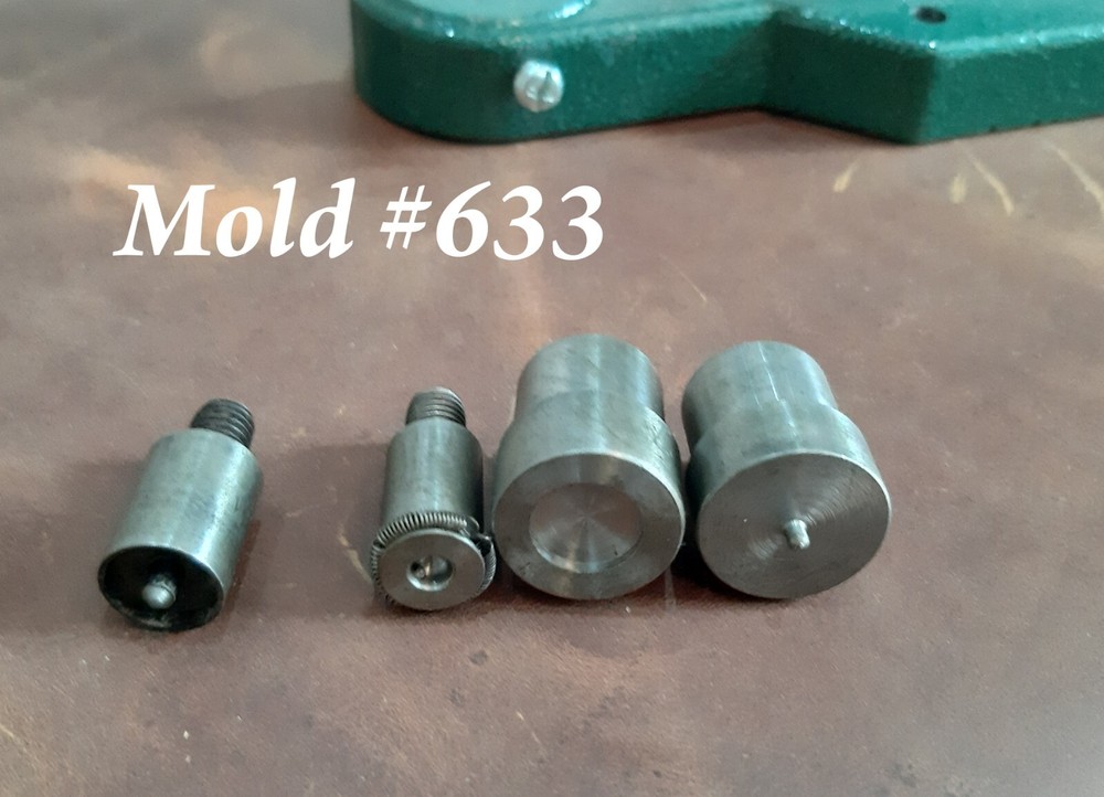 Hand Punch Press Machine + 3 set Mold for Double Cap Rivets Snap Buttons Eyelet
