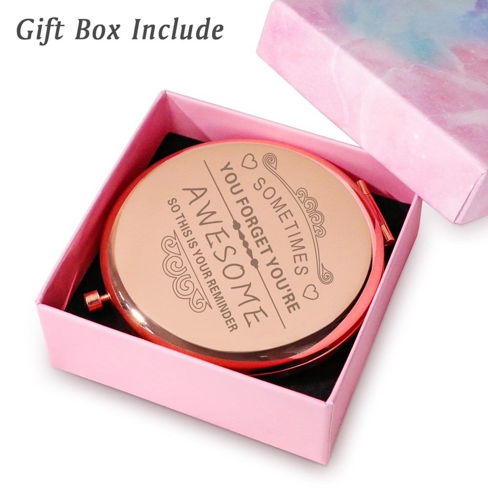 Personalized Compact Mirrors Easter Basket Stuffers, Christian Gifts for Moth...