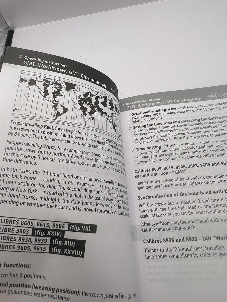 OMEGA WATCH OPERATING INSTRUCTIONS MANUAL