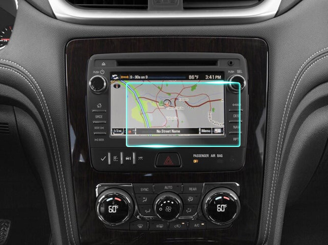 Crystal Clear Screen Protector for 2016 Chevrolet Traverse Vehicle Navigation