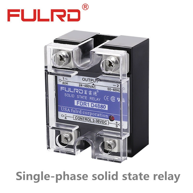 FDR1 D4880 80A DC Controlled AC Single Phase Solid State Relay SSR-80DA