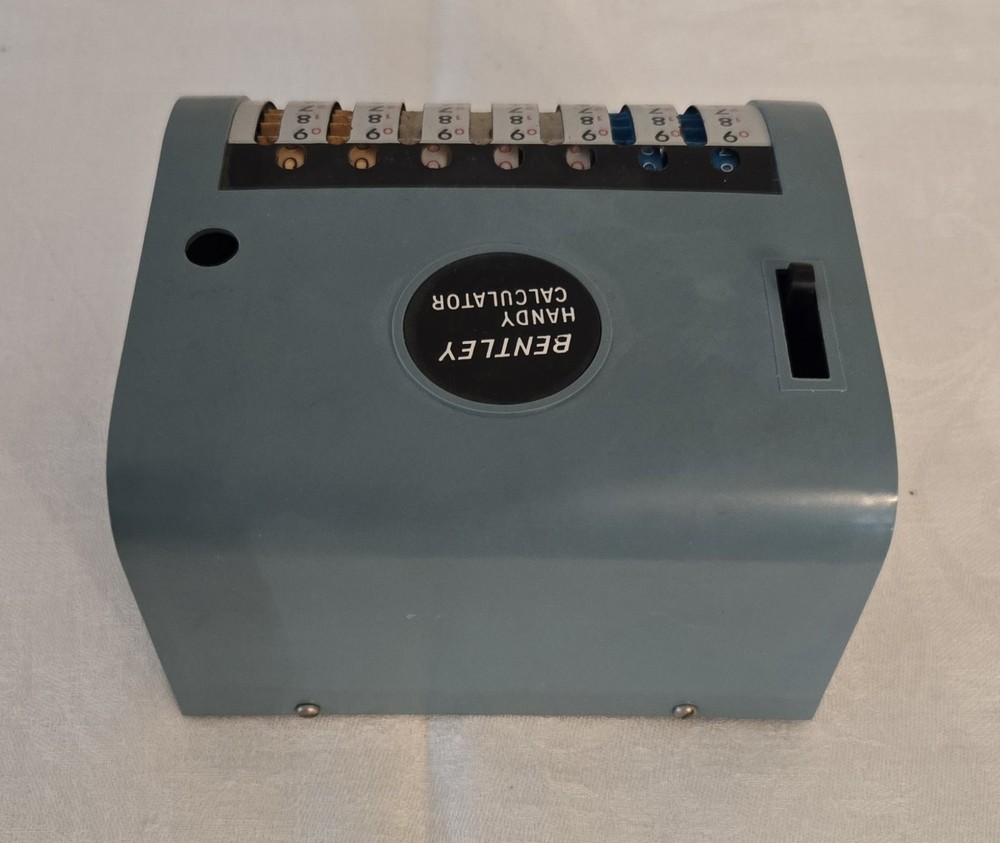 Vintage BENTLEY "Handy Calculator" Adding Machine (Missing Pen) **UNIQUE ITEM**