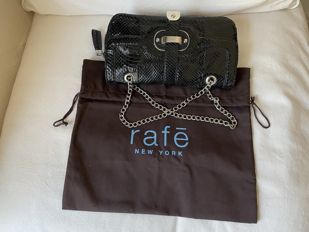 Women’s Clutch bag Rafe New York Genuine Python Chain Shoulder Clutch