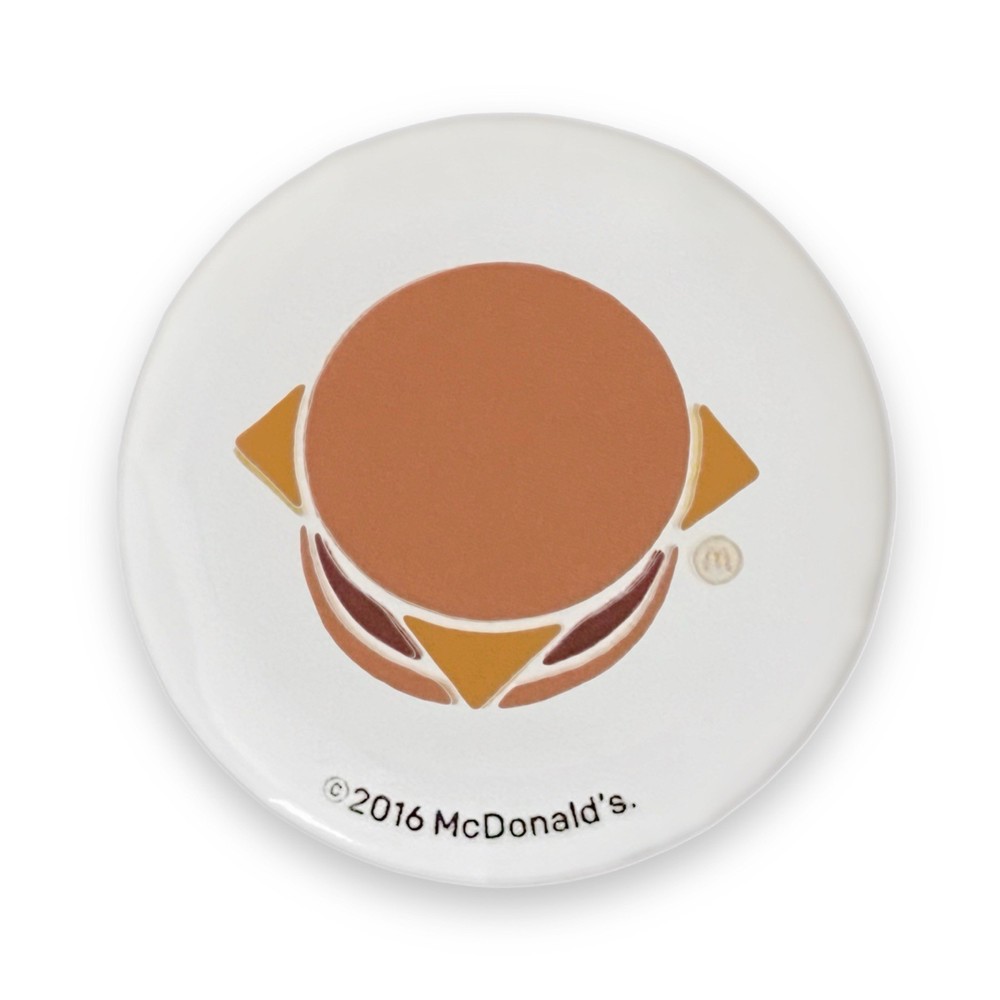 McDonald’s Pin Cheeseburger White Icons 1.25” Pinback Button