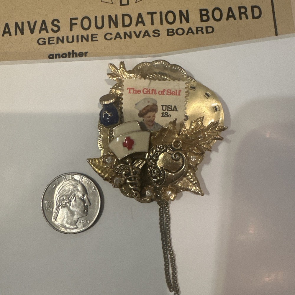 Vintage Nurse Pin