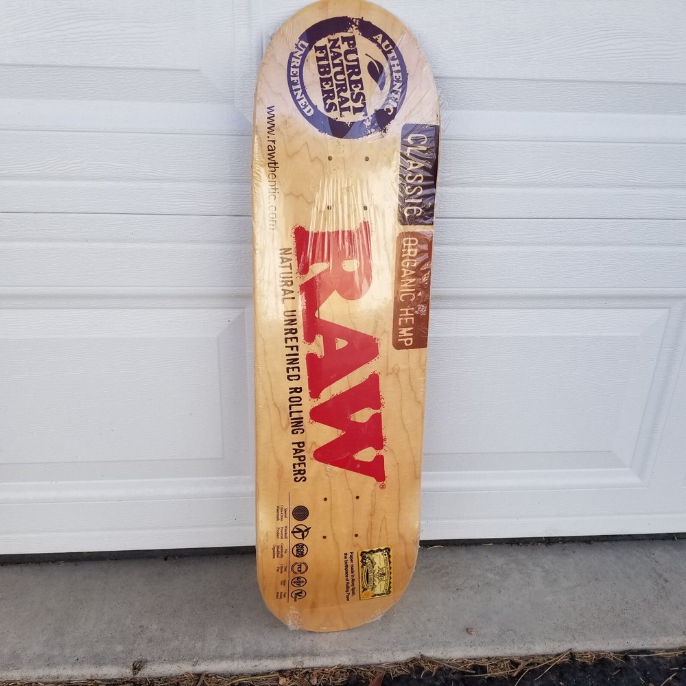 Raw Rolling Papers Skateboard Deck Still in the Plastic NEW
