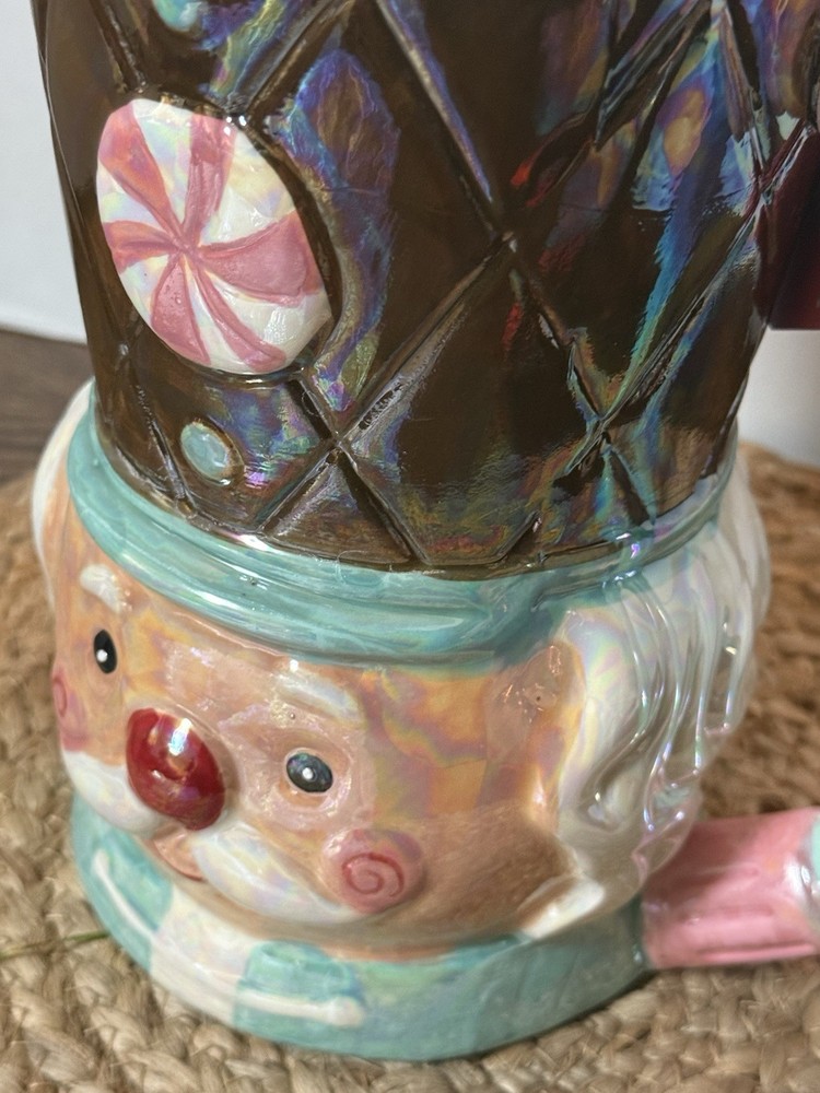 Iridescent Nutcracker Pitcher Pink Pastel