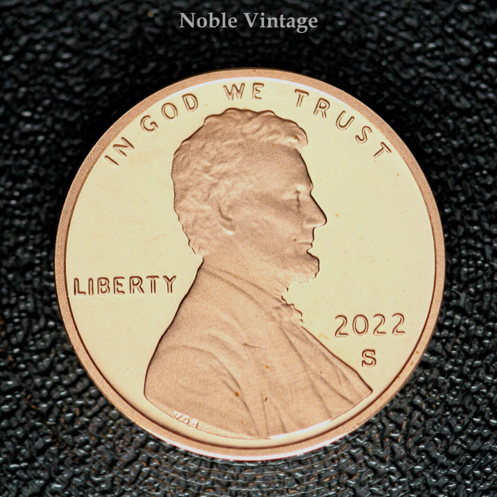 2022 S Proof Lincoln Shield Cent - Penny is from a Proof Set